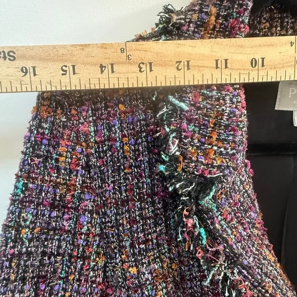 ✨ PURE Collection Multi Tweed Gold Lurex Blazer UK14 US8/10 ✨ - Picture 12 of 14